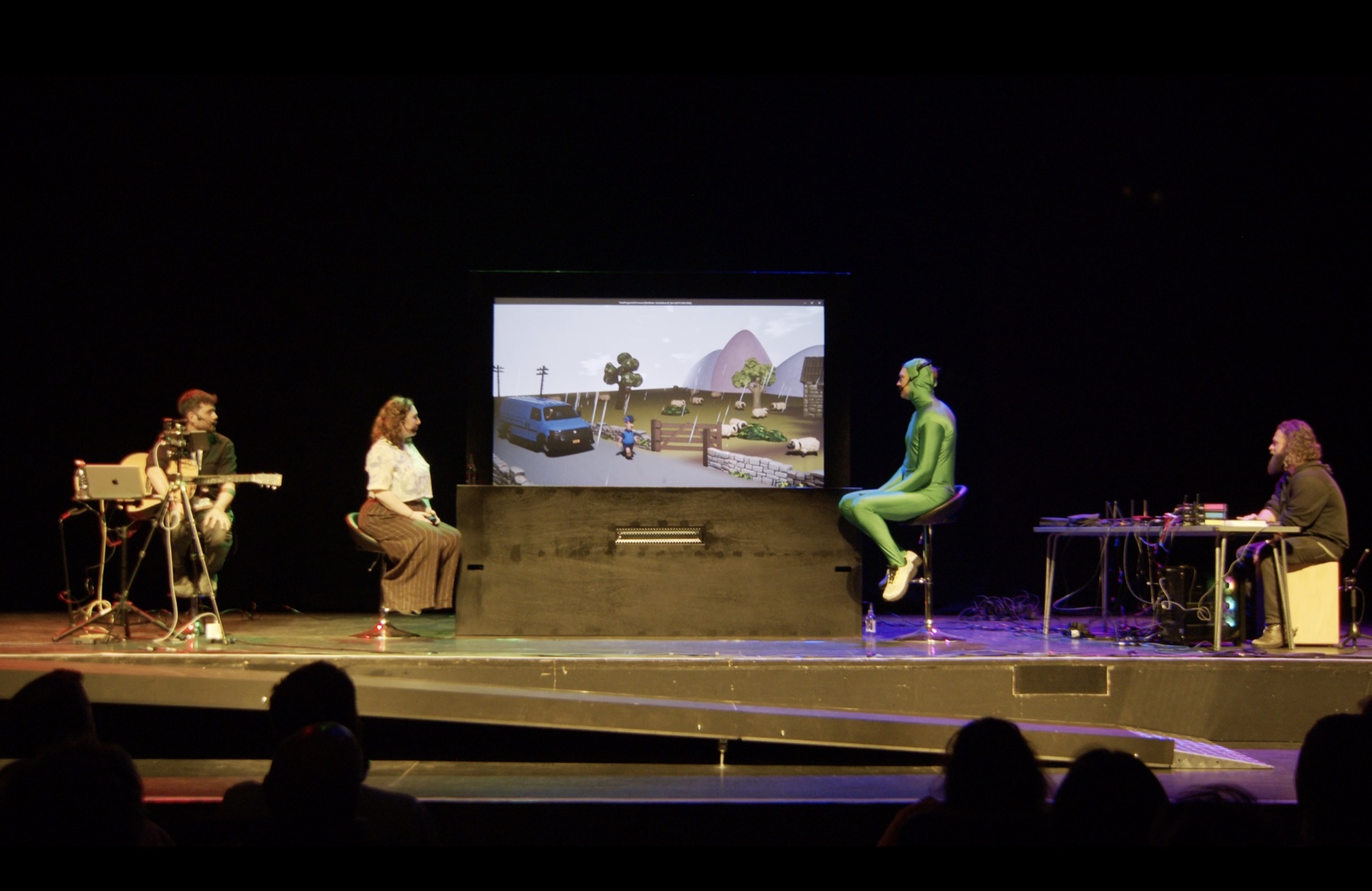 The first Pixel Puppets show at Venue Cymru.